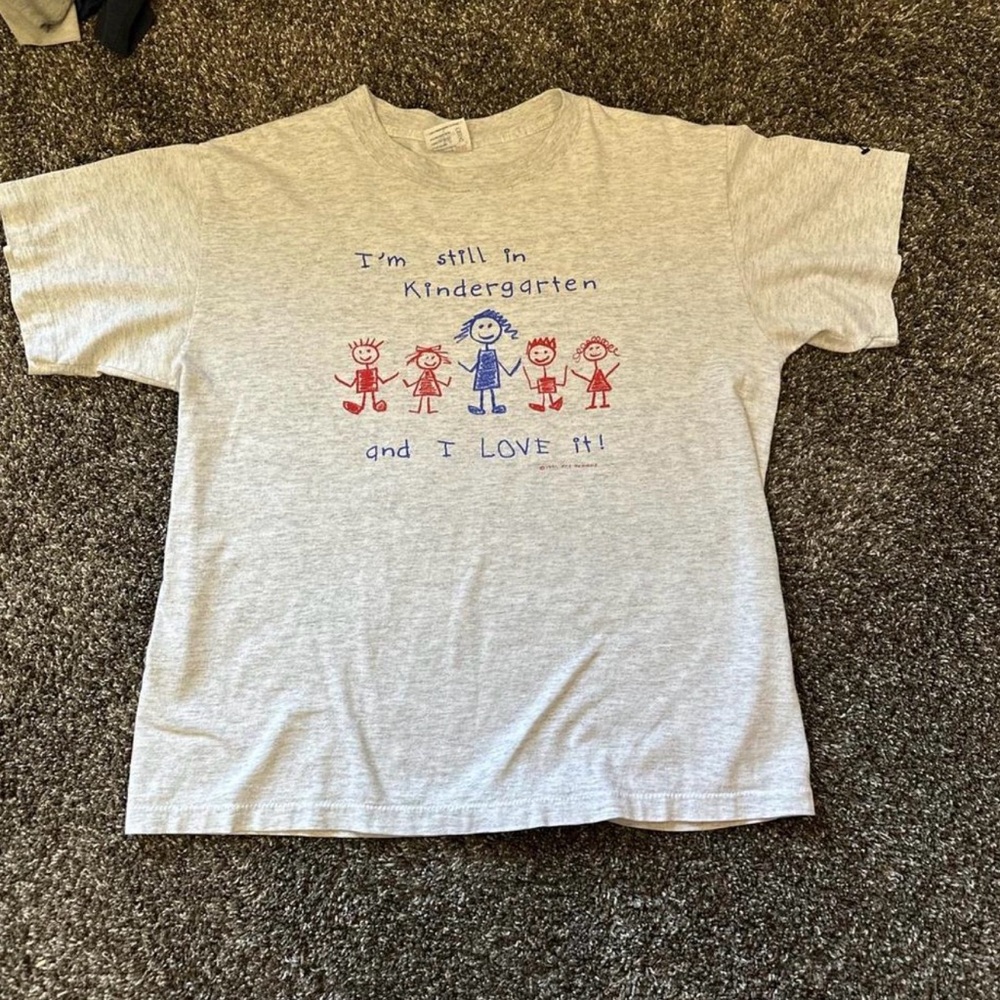 Kindergarten Graphic T-Shirt - Gray